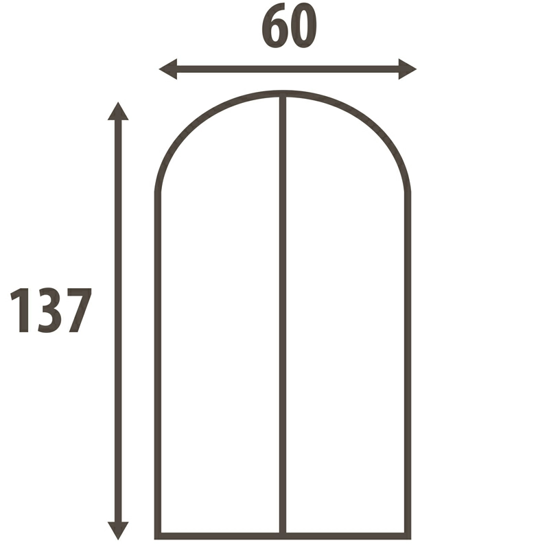 Чехол для одежды Hausmann Paisley 60x137см, бежевый фото 2