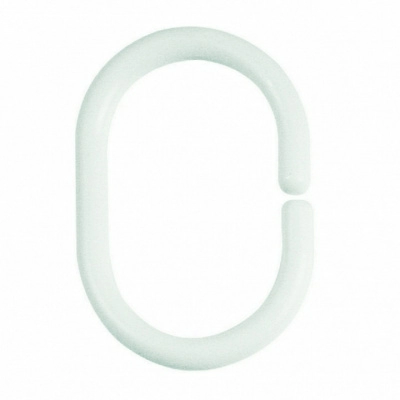 Кольца для штор Spirella C-minor, 12шт, цвет белый