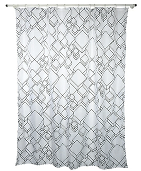 Полноразмерное изображение Штора для ванной комнаты Spirella Peer фото 1