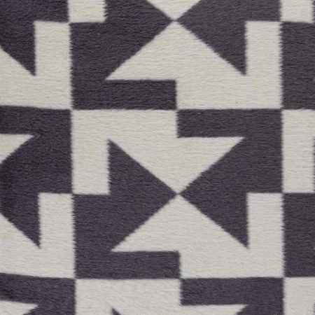 3 Плед 150x200см Pappel Scotch Jacquard, серый с белым фото 3