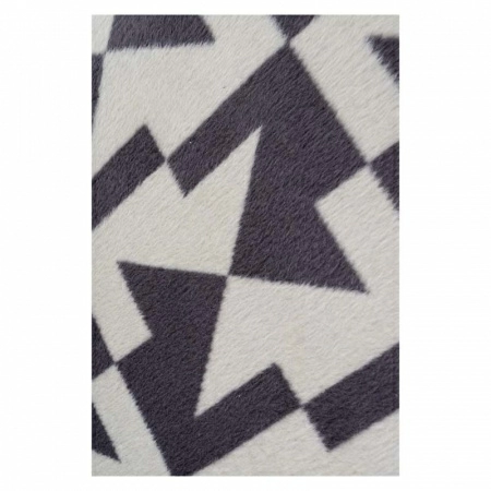 2 Плед 150x200см Pappel Scotch Jacquard, серый с белым фото 4