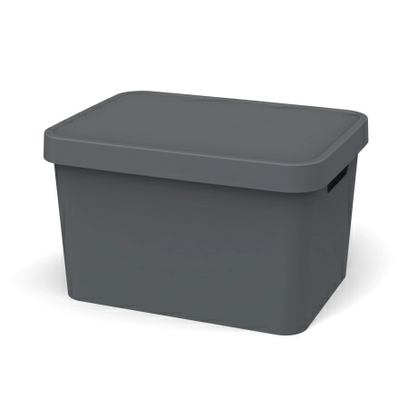 Полноразмерное изображение Ящик для хранения Ambient Folk 17л, графит фото 1