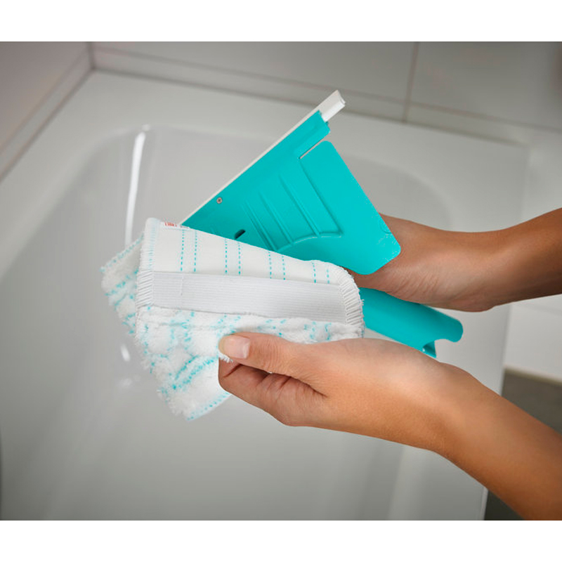 Швабра с телескопической ручкой Leifheit Bath cleaner micro duo фото 3