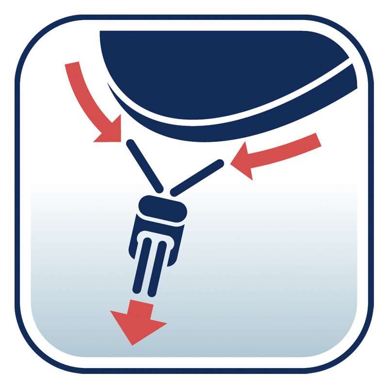 Чехол для рукава гладильной доски, 57x15см, Leifheit, цвет серый фото 4