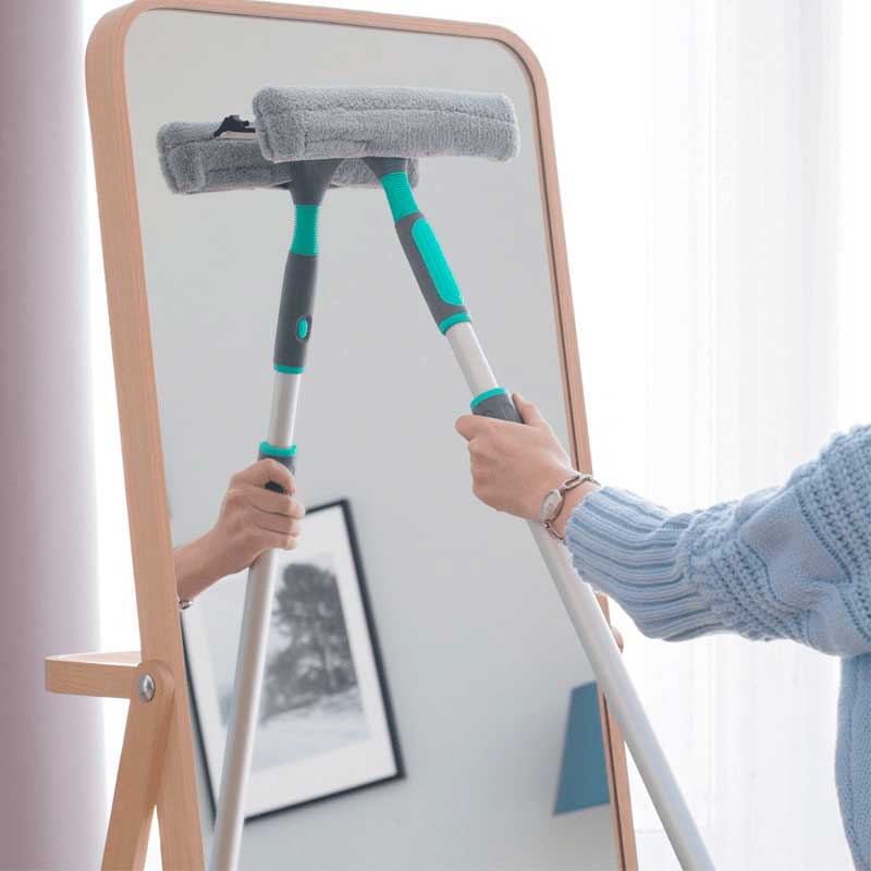 Щетка для мытья окон Hausmann с прямой телескопической ручкой фото 5