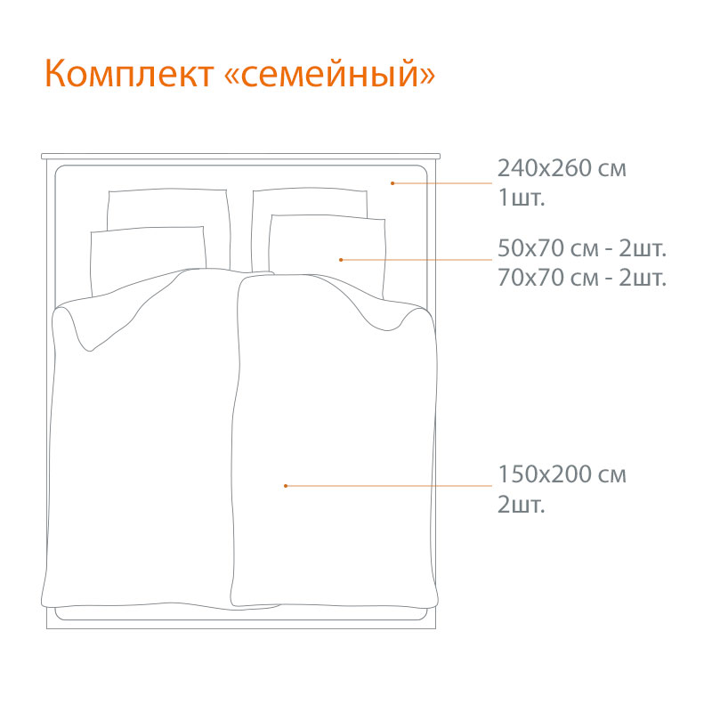 Комплект постельного белья семейный Pappel Jacquard Brown фото 4